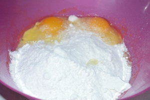 4 Add Cake Mix and Eggs